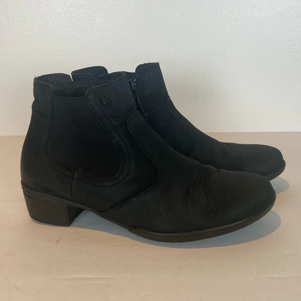 Hartjes XS Women's Ankle Boots Size UK 5 US Size 7 Suede Color Black Boho Flex